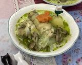 手羽元出汁のジェノベーゼ煮込みスープ！作り方4写真