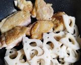 鶏もも肉とレンコンの照り煮作り方4写真