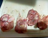 厚切レンコンとチキンのガーリックステーキ作り方2写真