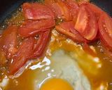 糖質を意識したワンパントマトと玉子の中華風炒め作り方5写真