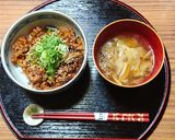 ヨウサマの減塩なすの赤味噌󠄀炒め丼作り方8写真