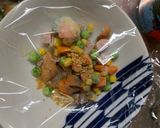 レンジ簡単ビーフシチュー味オムライス弁当作り方2写真