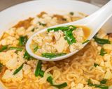 炒りニラ豆腐の辛ラーメンブラック作り方12写真