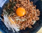 たっぷり甘辛！肉味噌のまぜうどん作り方4写真