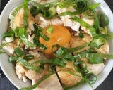 こだわり玉子の生親子丼(わさび醤油)作り方12写真