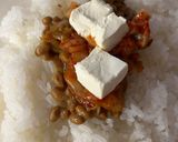 おにぎり　納豆クリチ①(＋キムチ②)作り方1写真
