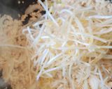 節約ランチ🌙鶏ひき肉ともやしの焼きうどん作り方5写真