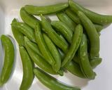 スナップエンドウとひき肉のカレー炒め作り方1写真