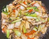 鶏ささみときのこの中華丼作り方8写真