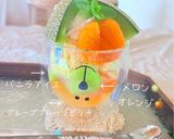 ゼリーとアイスのフルーツパフェ作り方1写真