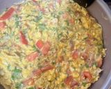 鯖缶トマトのスパニッシュオムレツとスープ作り方7写真
