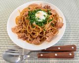 フライパンひとつ♪豚肉の簡単パスタ作り方8写真