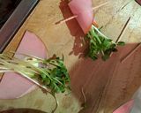 簡単★おつまみにも！かいわれのハム巻き作り方2写真