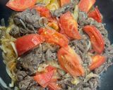 牛肉とトマト甘辛炒め作り方6写真