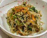 ごぼうと人参と空芯菜のシャキッと♡きんぴら♪作り方5写真