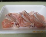 手羽中開きの塩焼き😋作り方1写真