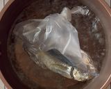防災レシピ🍲アジの干物の酒蒸し作り方4写真
