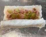 ツナとキュウリのトマト和えサンド作り方3写真