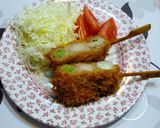 簡単☆長ねぎの豚バラ巻き串揚げ作り方6写真