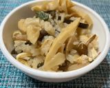 蒸し器で作る 栗入り山菜おこわ作り方18写真