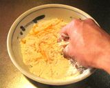 水の代わりにチェダーチーズで作るうどん麺作り方5写真