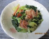 キャベツとほうれん草ベーコンのトロ煮😋作り方4写真