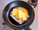 ベーコンエッグチーズ丼作り方3写真
