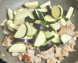 豚肉のズッキーニと茄子のポン酢炒め作り方3写真