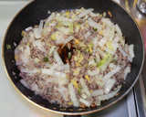 のせておいしい白菜と挽肉の炒めもの作り方8写真