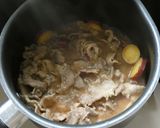 豚肉とサツマイモのみそ煮作り方3写真