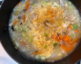 優しい味わい！鶏と野菜の卵雑炊作り方11写真