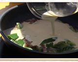 新玉ねぎのカルボナーラ仕立て【食遺産】作り方11写真