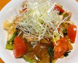 豚ばら肉とトマトの中華風タンミョン炒め作り方10写真