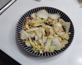白菜炒め甘口エビチリ乗せ作り方3写真