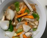お一人様クリーム味噌キムチ味豆腐野菜炒め作り方17写真