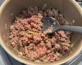 ニラとひき肉のあんかけうどん作り方1写真