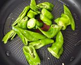 万願寺とうがらしときのこのポン酢炒め作り方2写真