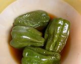 レンジで簡単！丸ごとピーマンの煮浸し作り方1写真