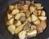 シャクシャク長芋と鶏肉の照り焼き煮作り方5写真