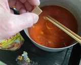 カブとベーコンのトマトスープパスタ作り方6写真