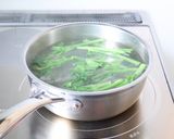 簡単に【三陸つぼみ菜とカニカマのマヨ和え作り方2写真