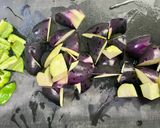 あぐー豚肉みそdeなすの肉味噌炒め丼作り方1写真
