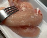 蒸し鶏とツナのわさびマヨネーズ和え作り方1写真