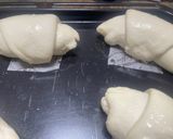 HBでもちじゅわ！贅沢バター米粉塩パン🥐作り方10写真