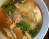 お一人様!お雑煮にさっぱりレモン隠し味作り方2写真