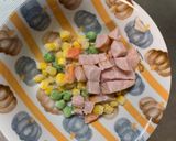 レンジさっぱり洋風甘辛オイ梅味炒飯弁当作り方2写真