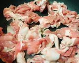 豚こまぎれ肉のあまから焼き肉●サンチュ盛作り方2写真