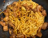 味付きもつでホルモンうどん作り方2写真