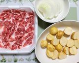 簡単夏の夕飯!居酒屋!豚肉じゃがの煮物作り方2写真