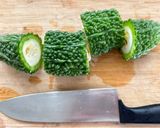 ゴーヤのサクサク揚げ詰め作り方1写真